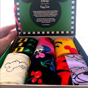 Disney Happy Socks Organic Cotton Disney Box Set (6) NWT